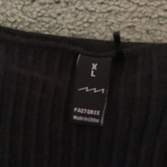 FACTORIE BLACK BODYCON DRESS WITH CUT OUT WAIST SIZE XL - Picture 7 of 11